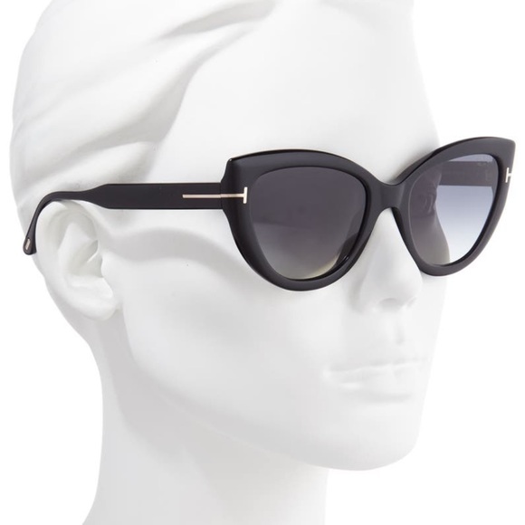 Tom Ford Cat Eye Polarized Sunglasses- Anya Authentic - Picture 2 of 8